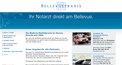 Desktop Screenshot of bellevuepraxis.ch